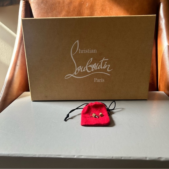 Empty Christian Louboutin Tan Shoes Box with Replacement Caps - Picture 4 of 8